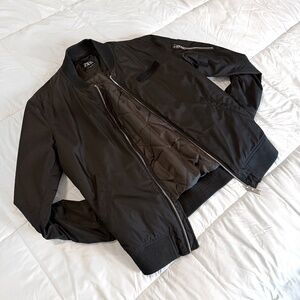 ZARA Bomber Jacket (Medium | Black)